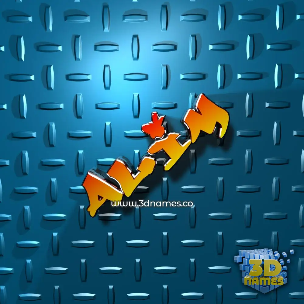 alim in Grid Style style - 3D name wallpaper