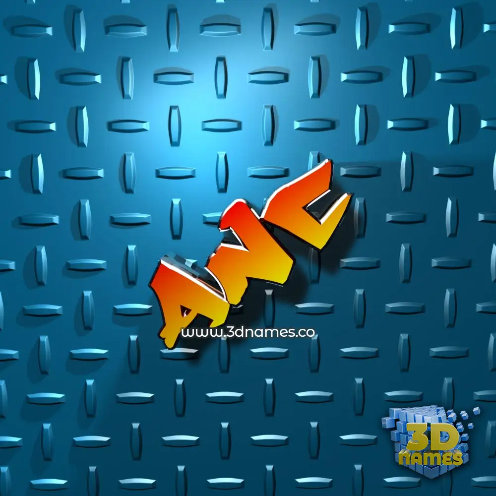 anc in Grid Style style - 3D name wallpaper