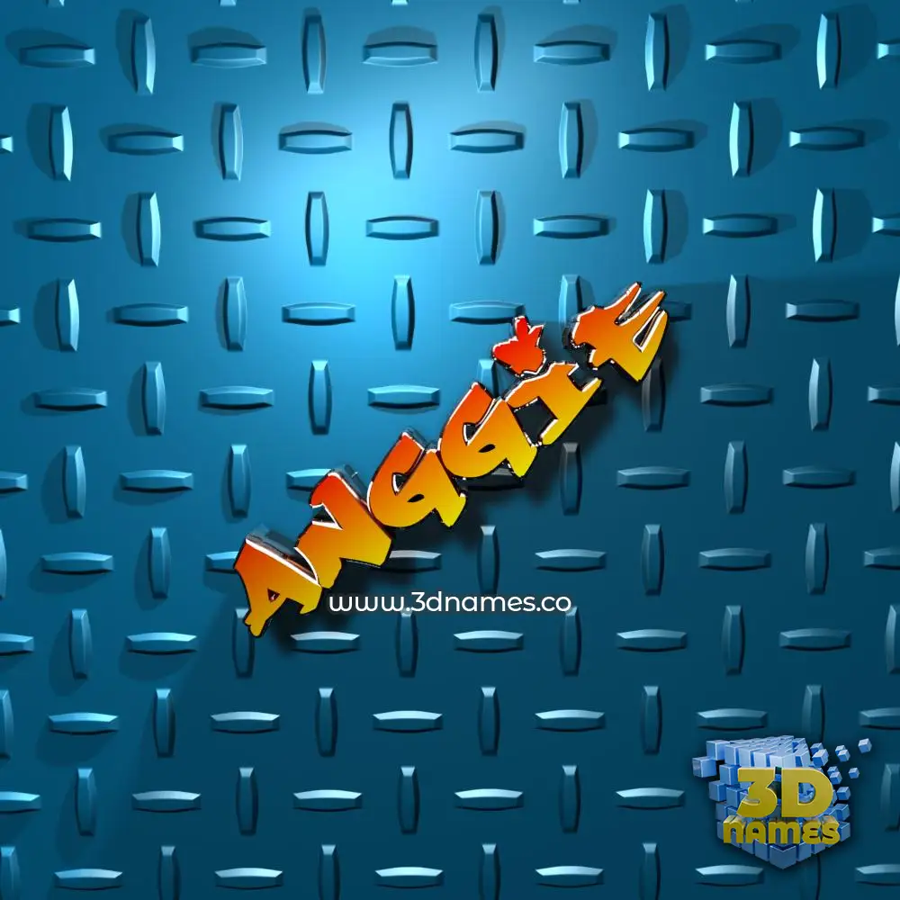 anggie in Grid Style style - 3D name wallpaper