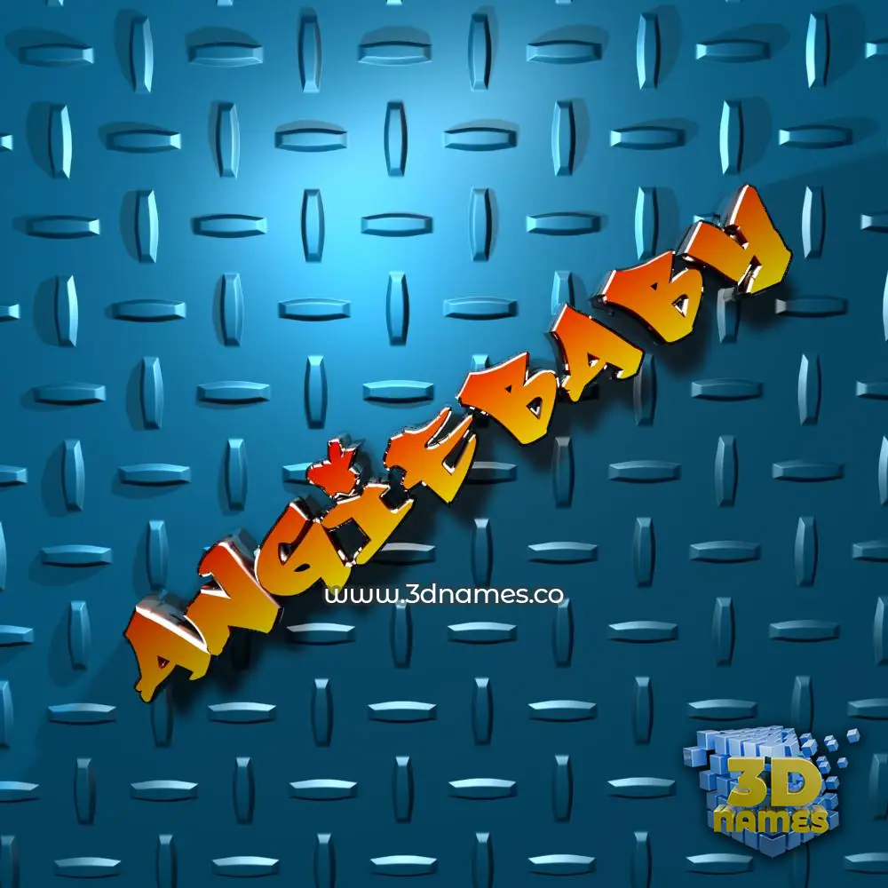 angiebaby in Grid Style style - 3D name wallpaper