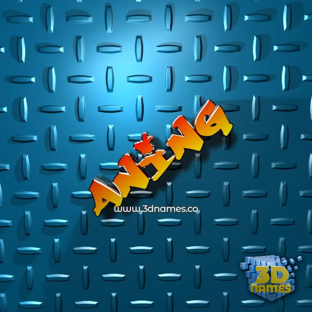 aning in Grid Style style - 3D name wallpaper