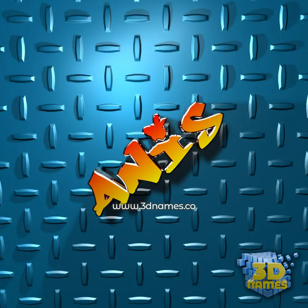 anis in Grid Style style - 3D name wallpaper
