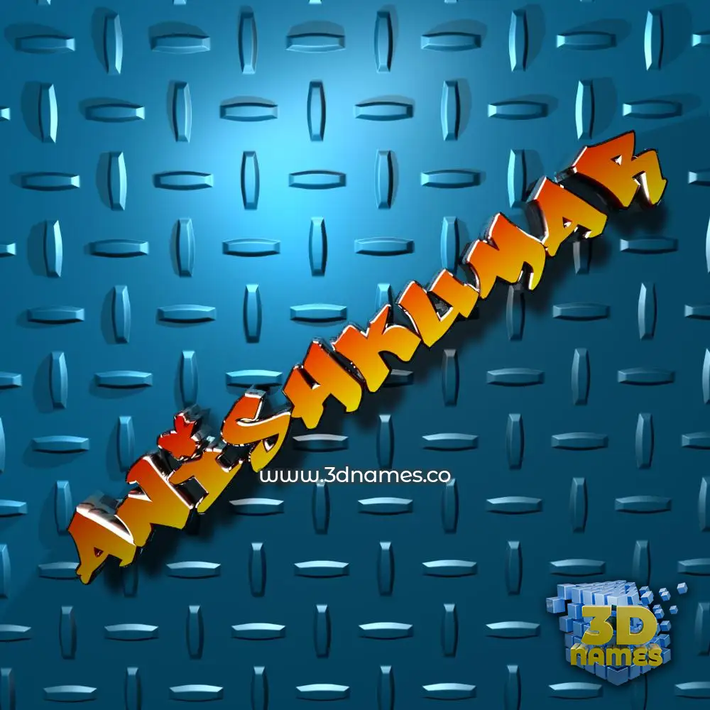 anishkumar in Grid Style style - 3D name wallpaper