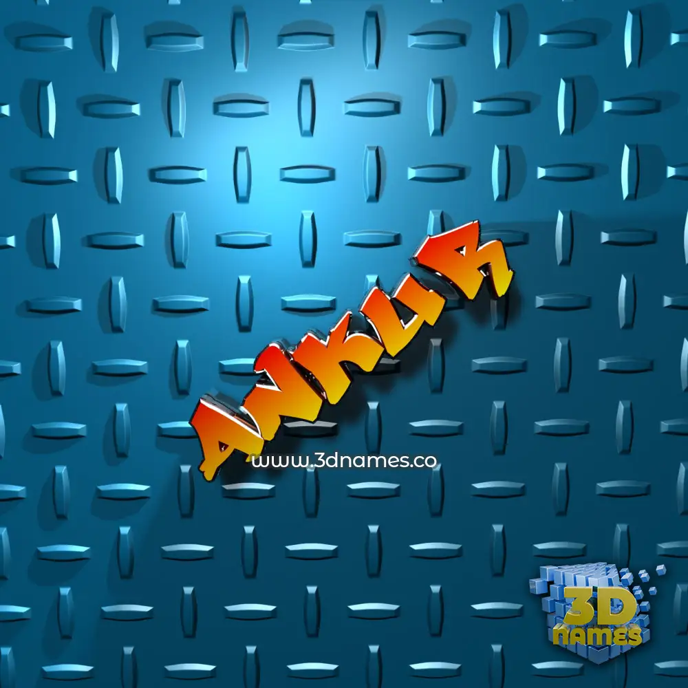 ankur in Grid Style style - 3D name wallpaper