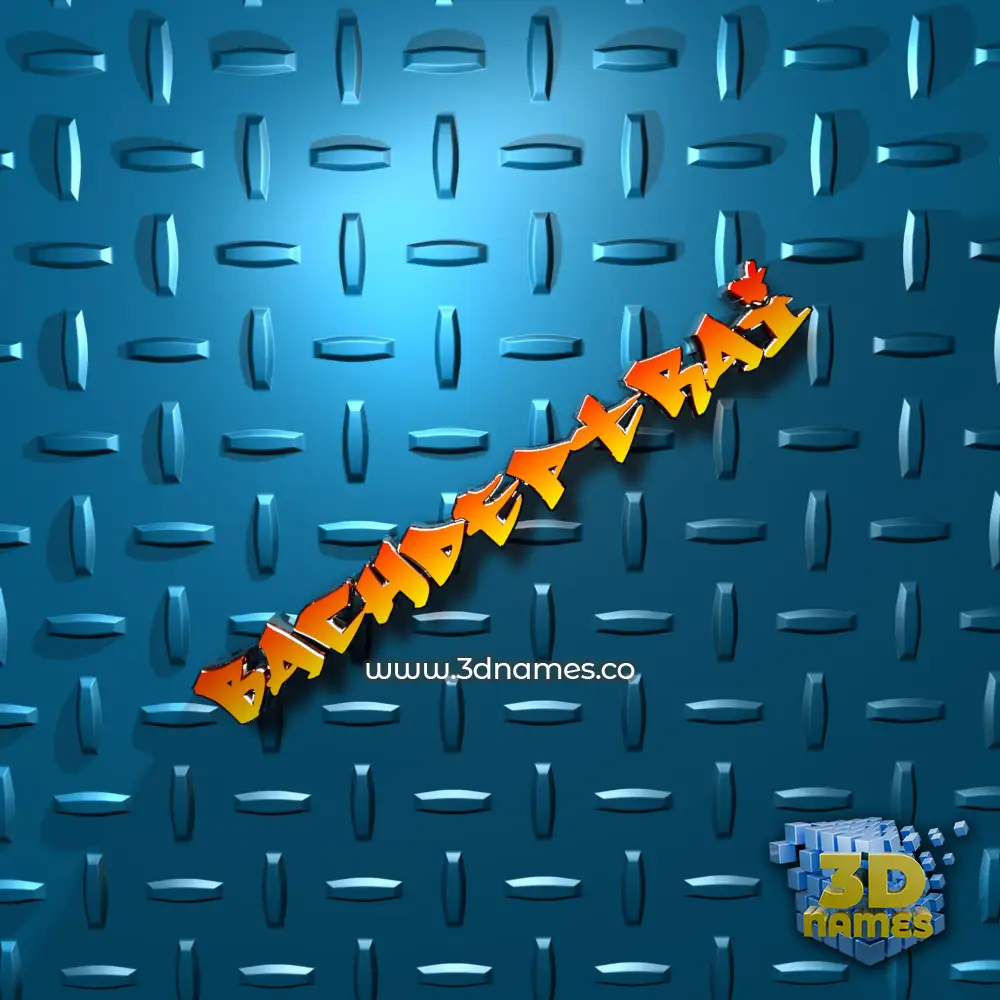 bachdeptrai in Grid Style style - 3D name wallpaper
