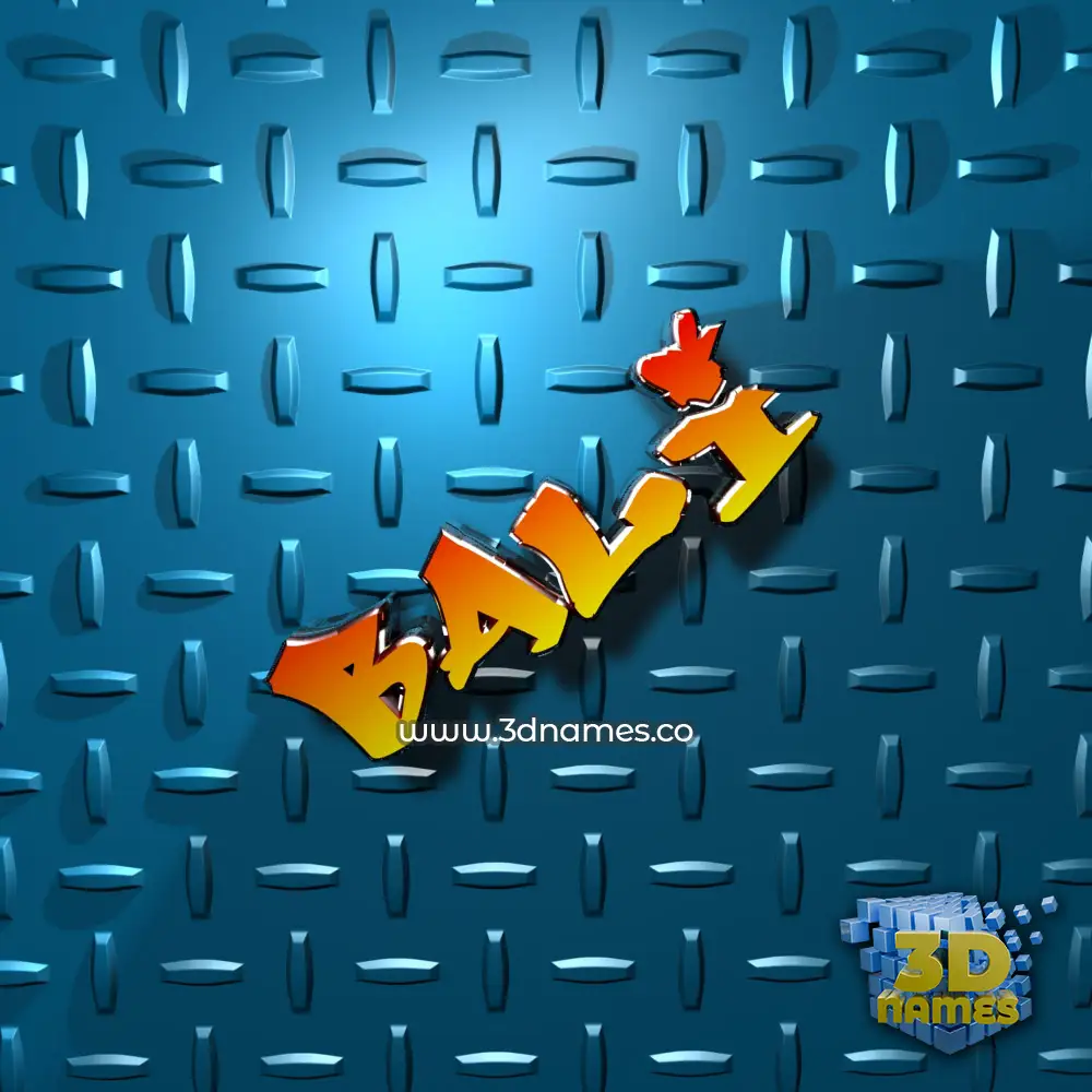 bali in Grid Style style - 3D name wallpaper