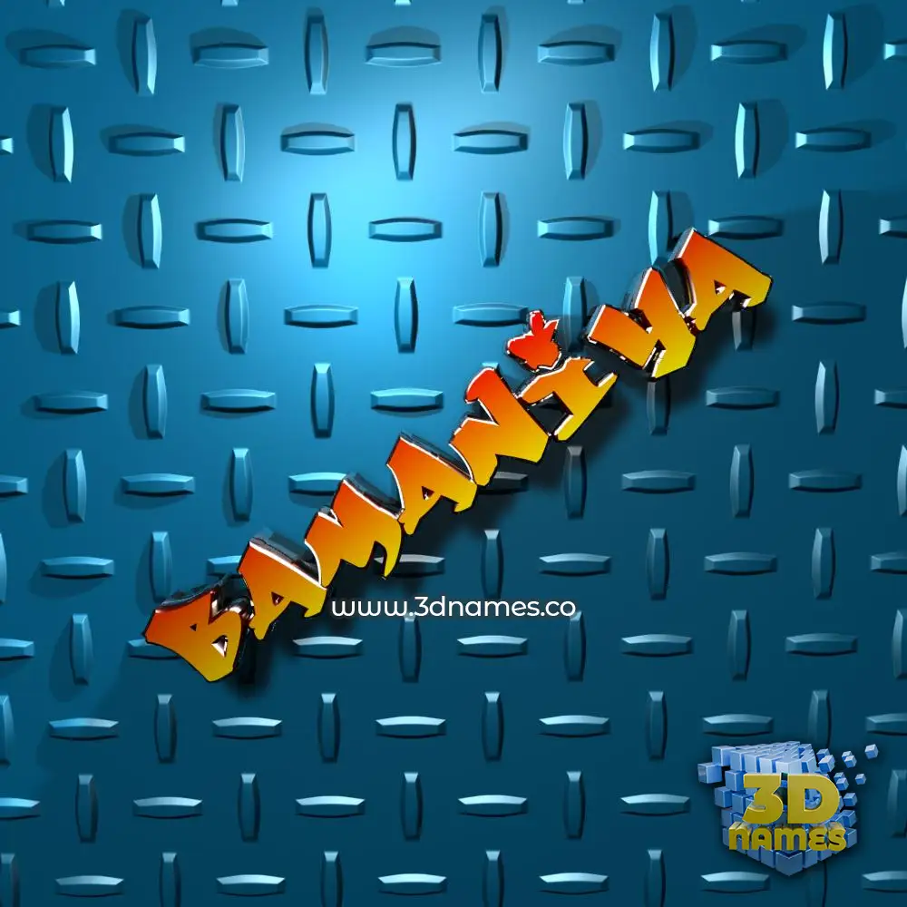 bamaniya in Grid Style style - 3D name wallpaper
