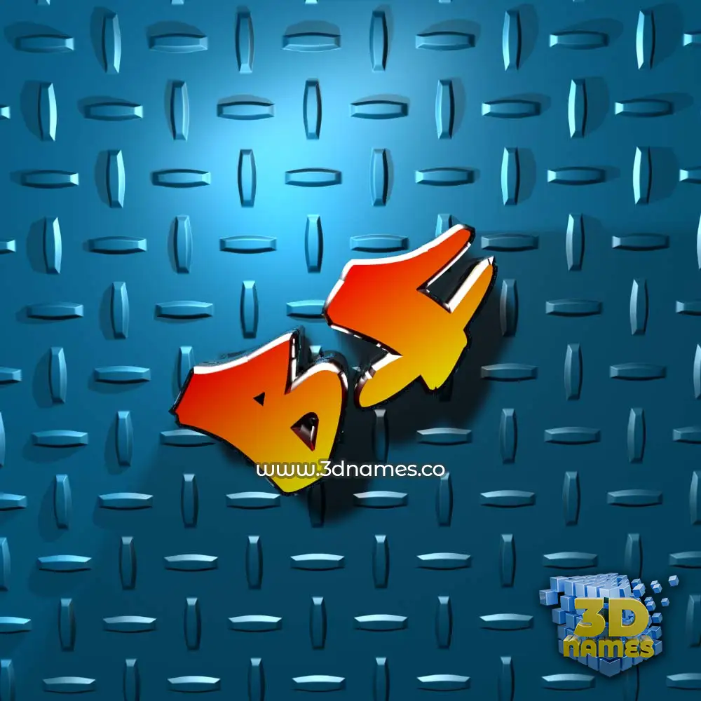 bf in Grid Style style - 3D name wallpaper