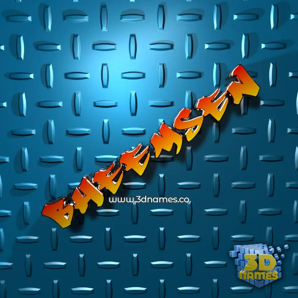 bheemsen in Grid Style style - 3D name wallpaper