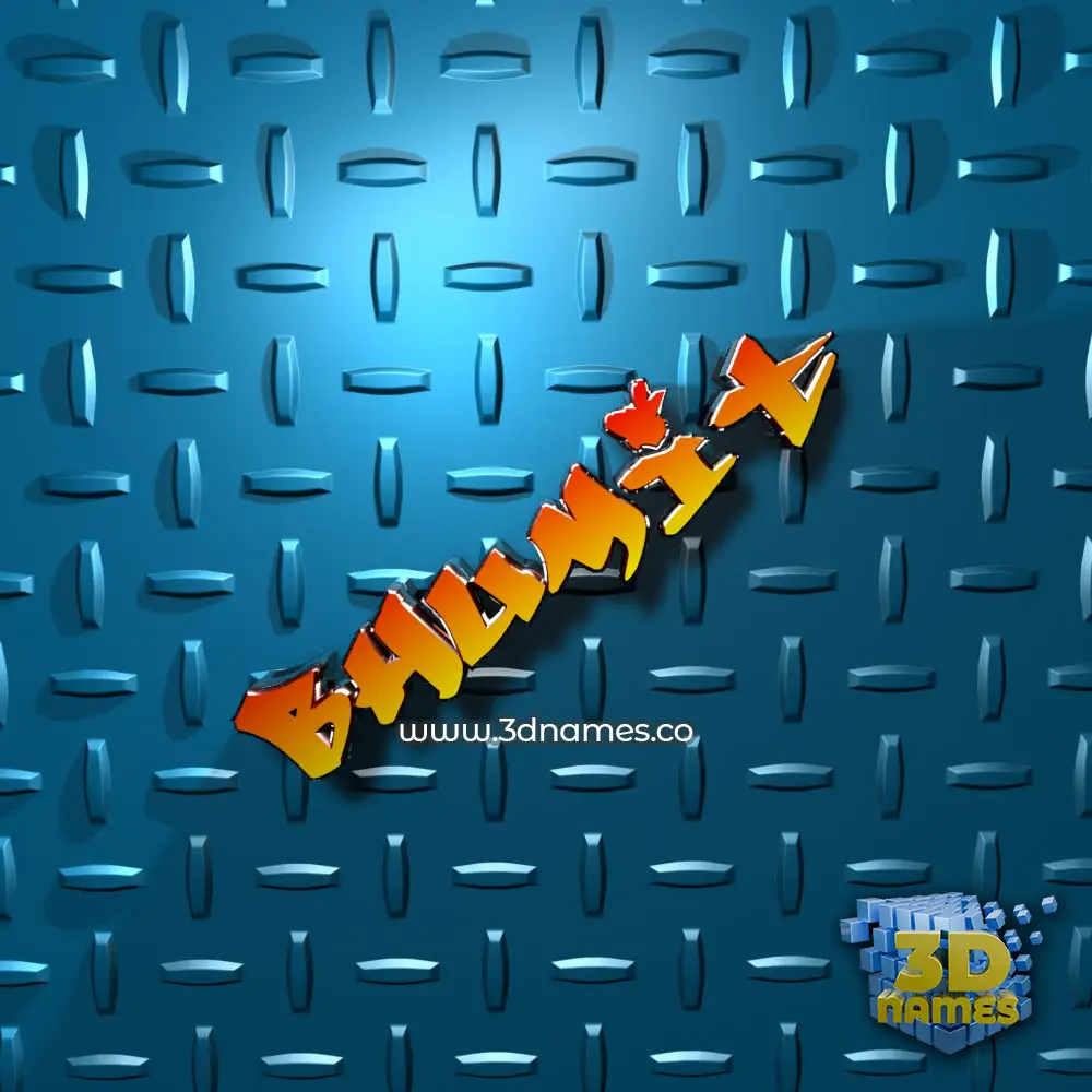 bhumit in Grid Style style - 3D name wallpaper