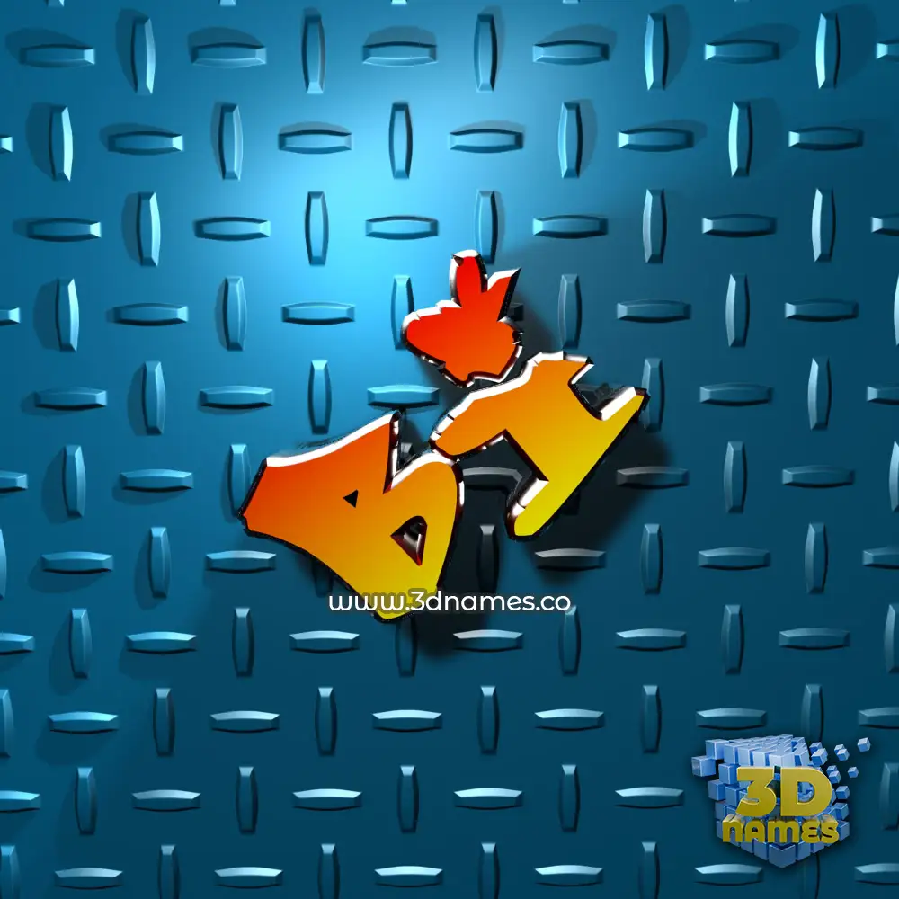bi in Grid Style style - 3D name wallpaper