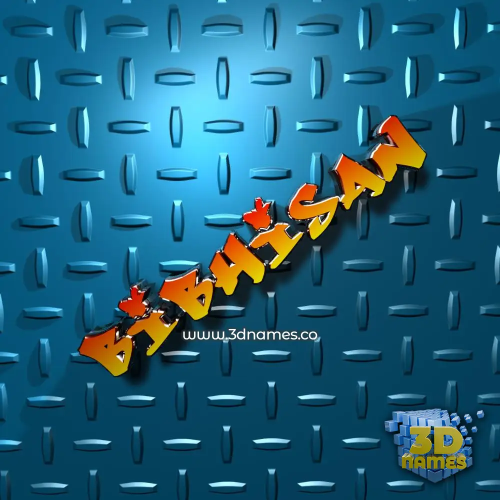 bibhisan in Grid Style style - 3D name wallpaper