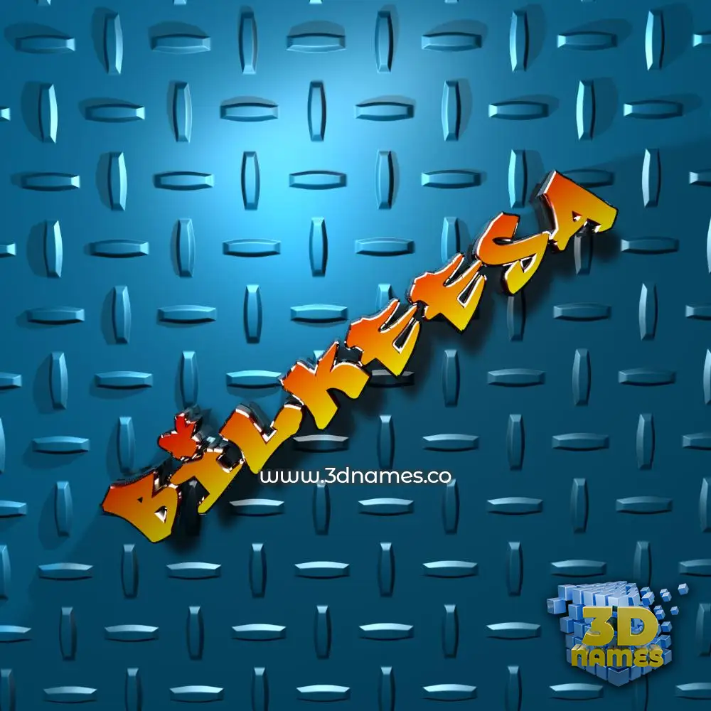bilkeesa in Grid Style style - 3D name wallpaper