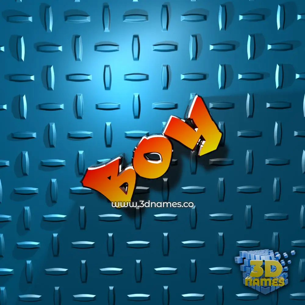 boy in Grid Style style - 3D name wallpaper