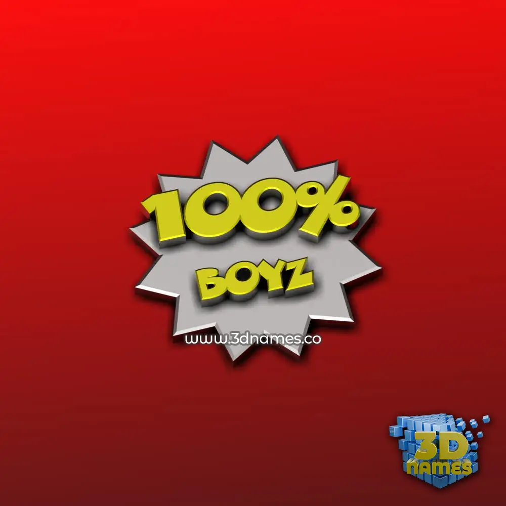 boyz in Grid Style style - 3D name wallpaper