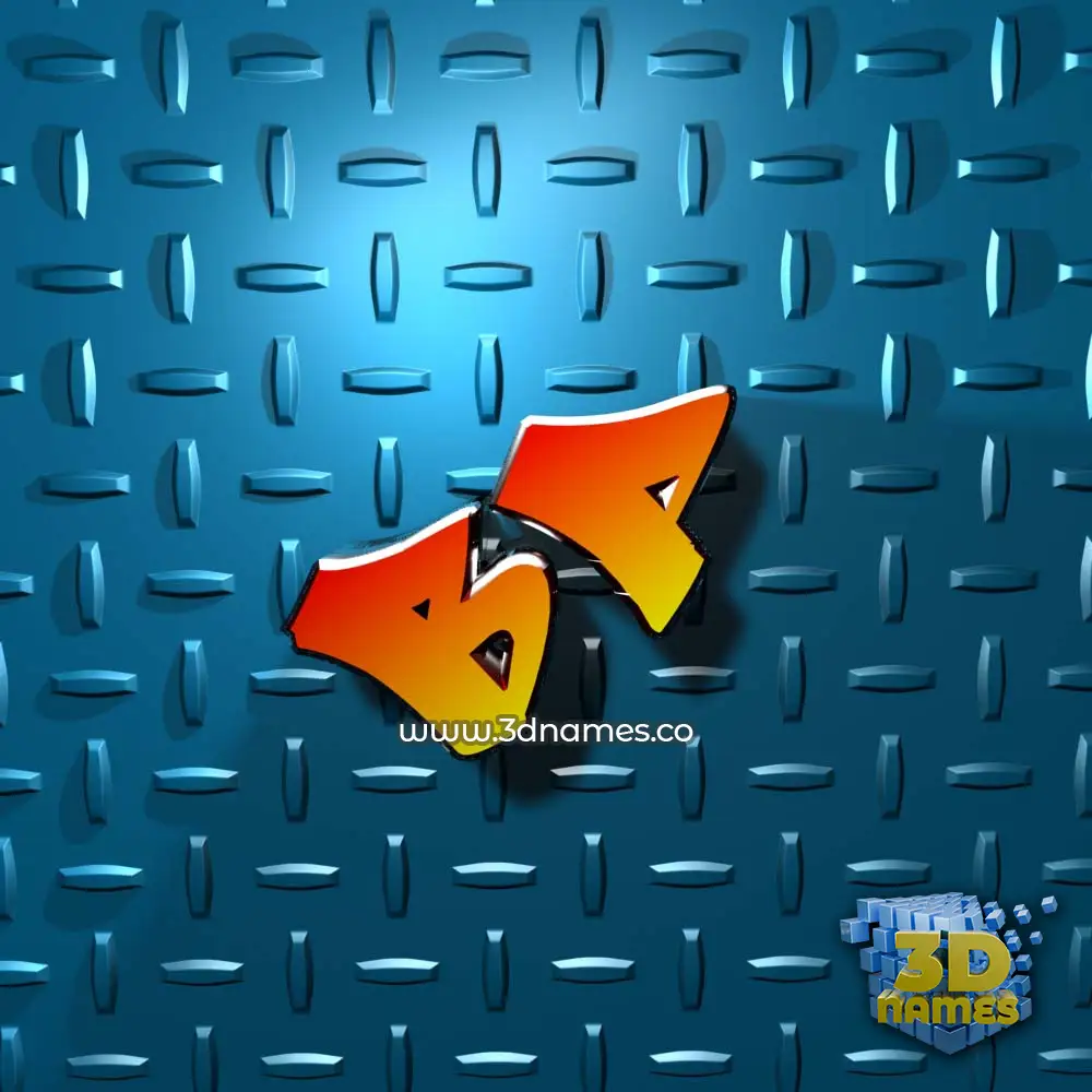 bp in Grid Style style - 3D name wallpaper