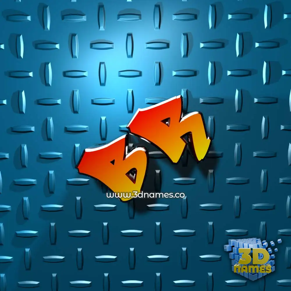 br in Grid Style style - 3D name wallpaper