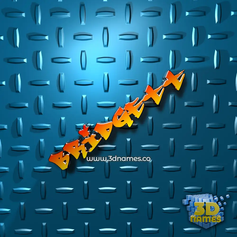 bridgett in Grid Style style - 3D name wallpaper