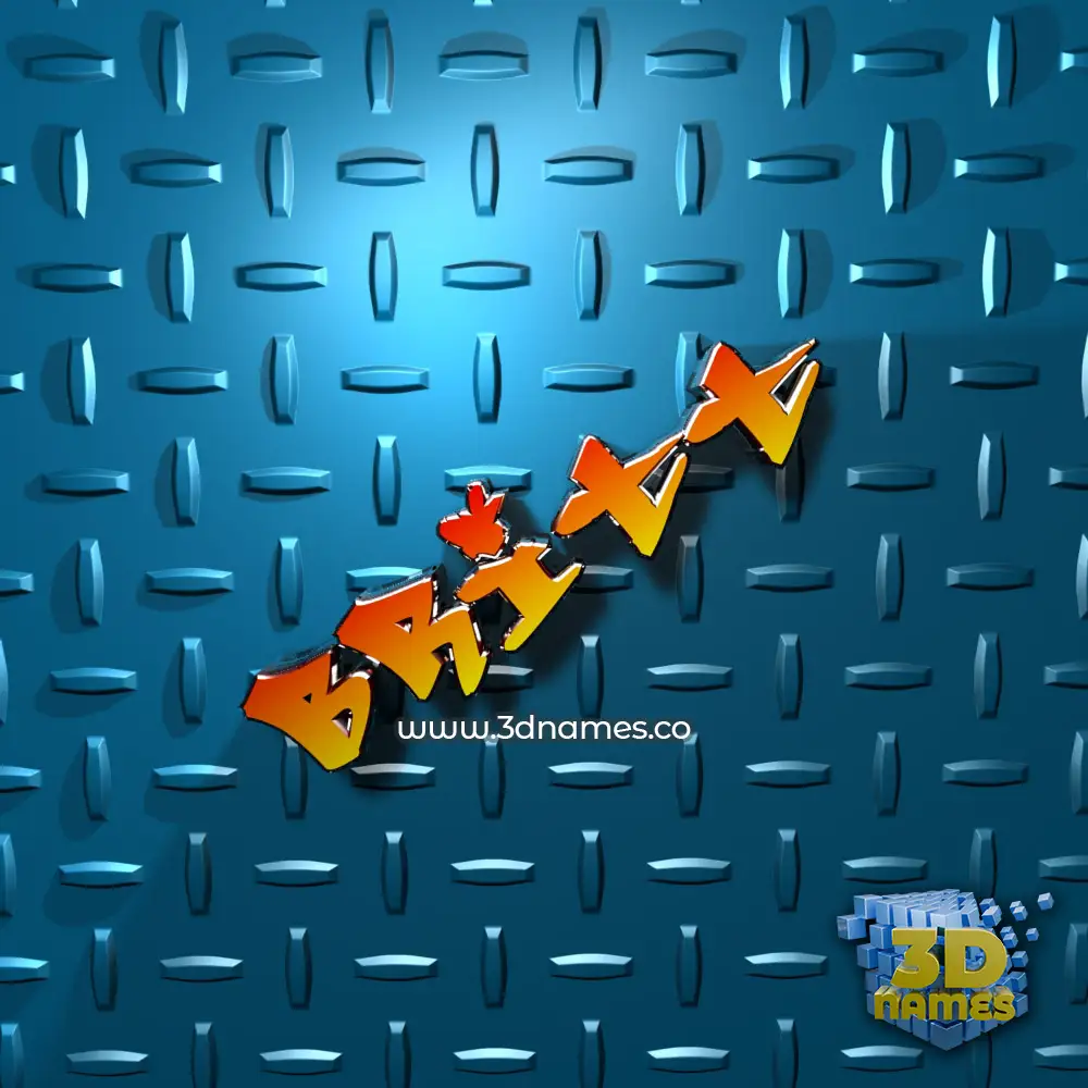 britt in Grid Style style - 3D name wallpaper