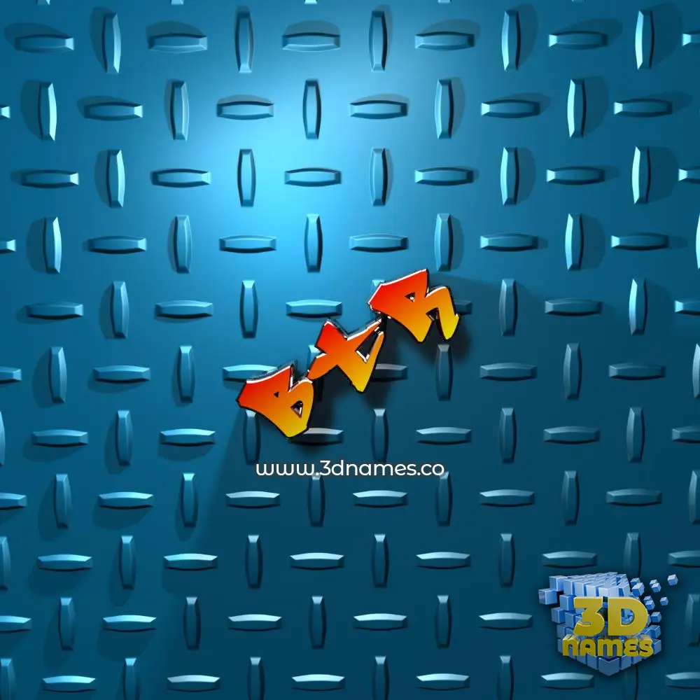 btr in Grid Style style - 3D name wallpaper