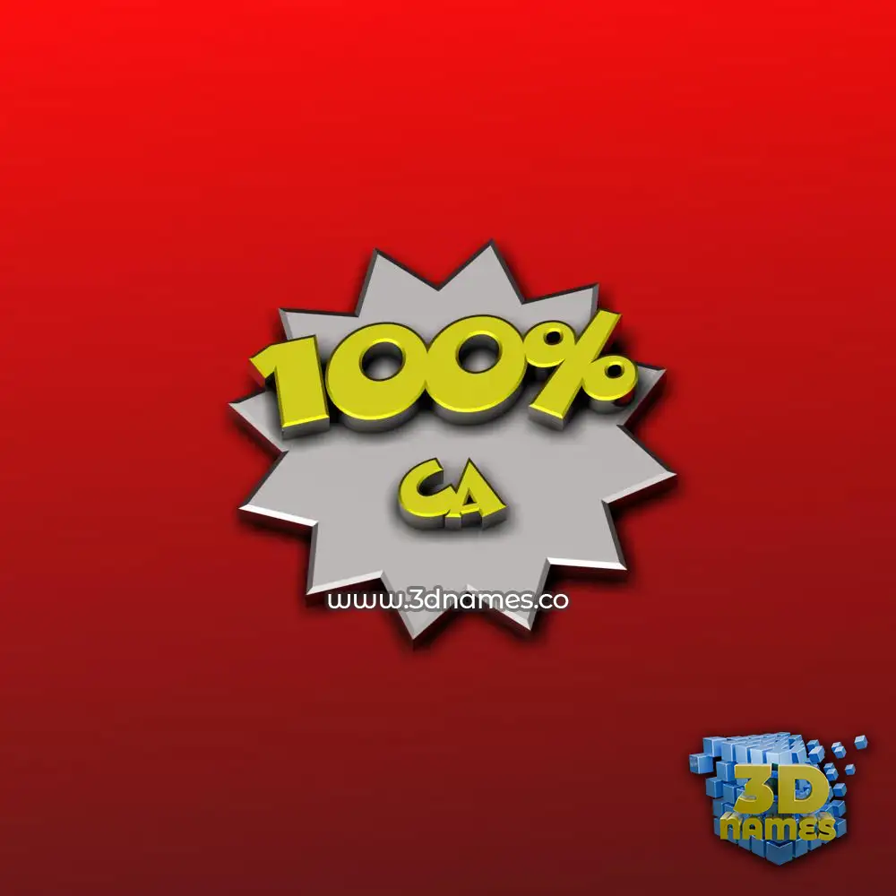 ca in Grid Style style - 3D name wallpaper