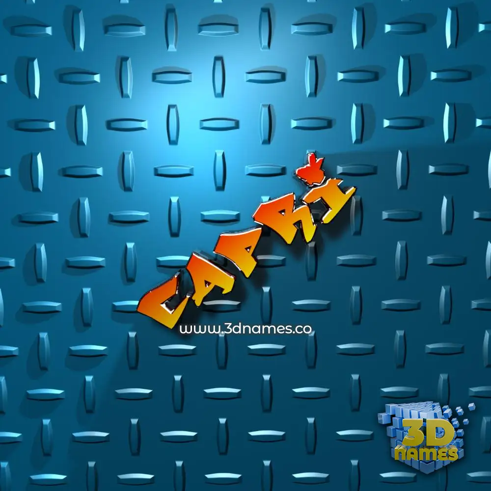 capri in Grid Style style - 3D name wallpaper