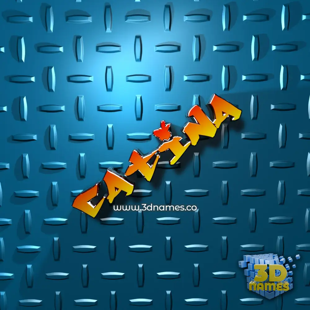 catina in Grid Style style - 3D name wallpaper