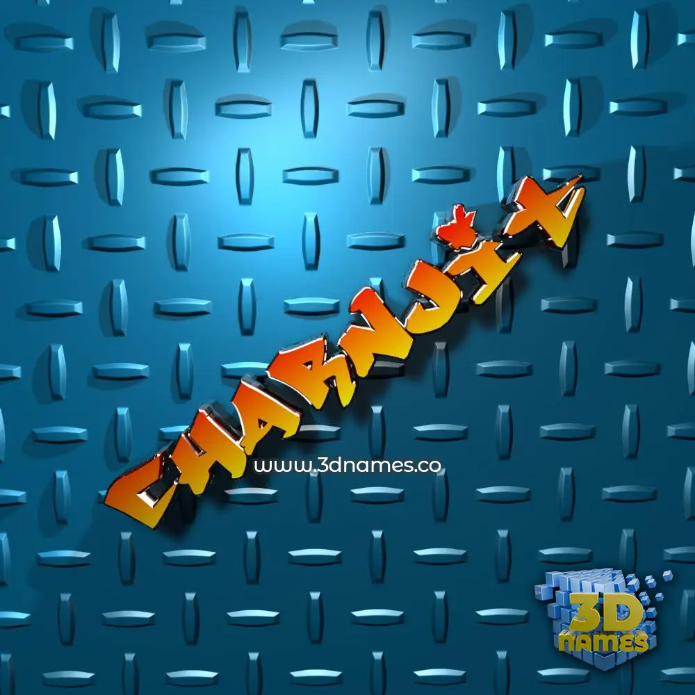 charnjit in Grid Style style - 3D name wallpaper