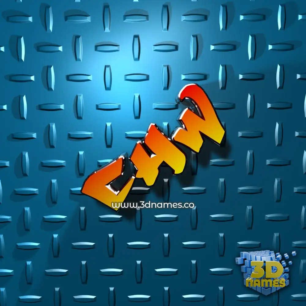 chw in Grid Style style - 3D name wallpaper