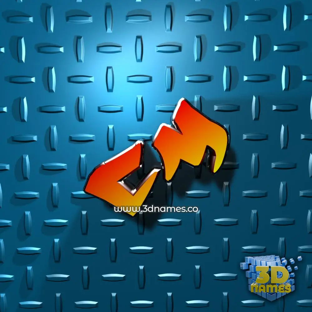 cm in Grid Style style - 3D name wallpaper