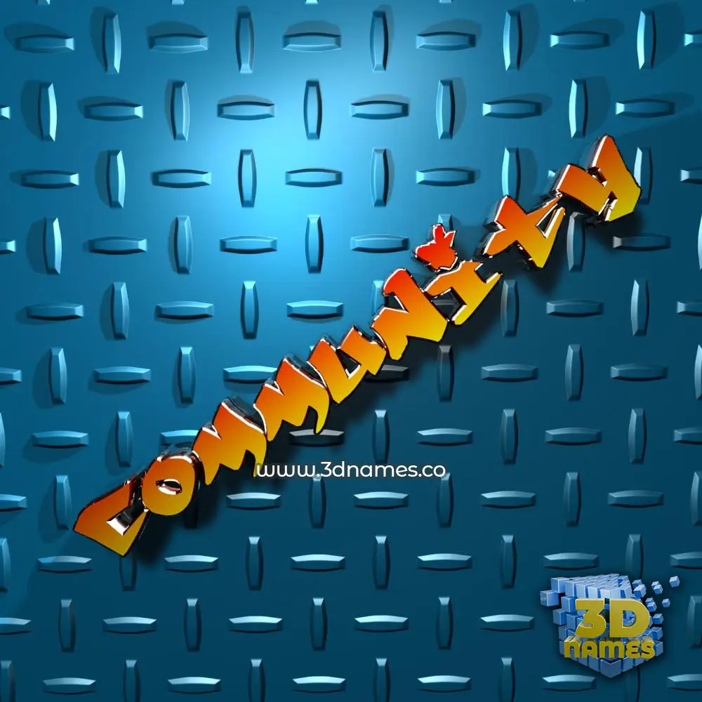 community in Grid Style style - 3D name wallpaper