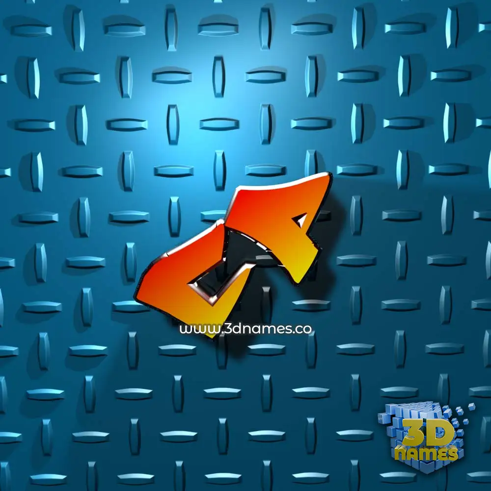 cp in Grid Style style - 3D name wallpaper