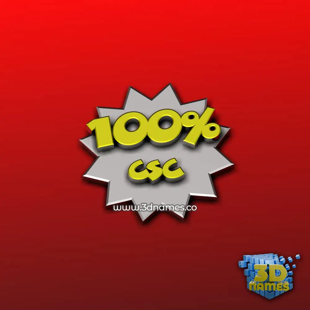 csc in Grid Style style - 3D name wallpaper