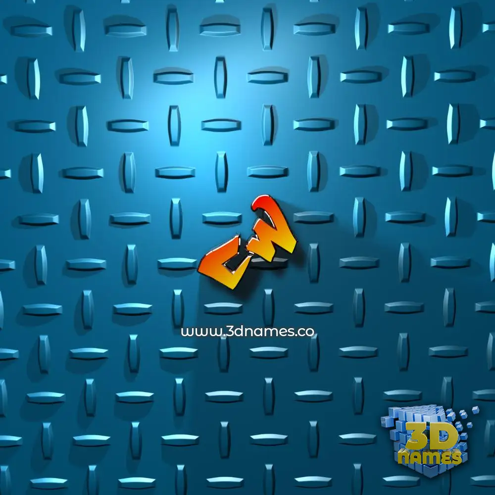 cw in Grid Style style - 3D name wallpaper