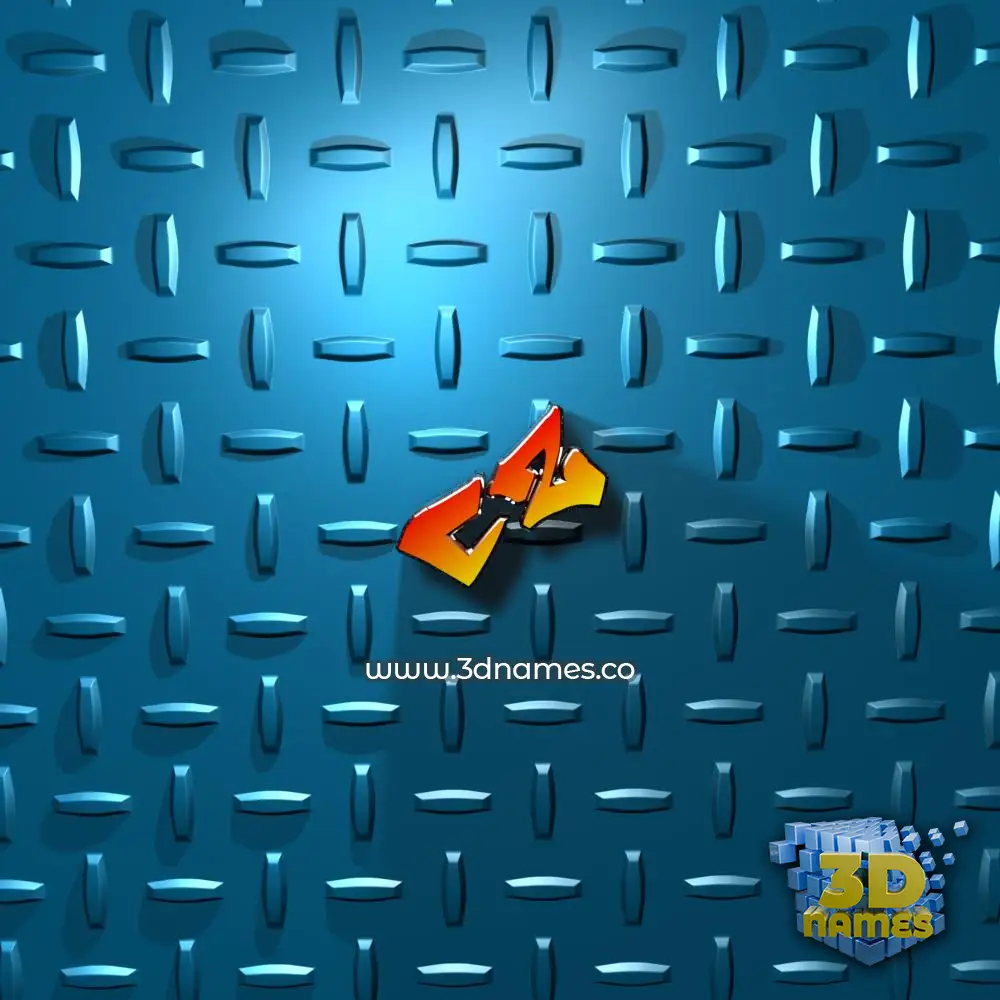 cz in Grid Style style - 3D name wallpaper