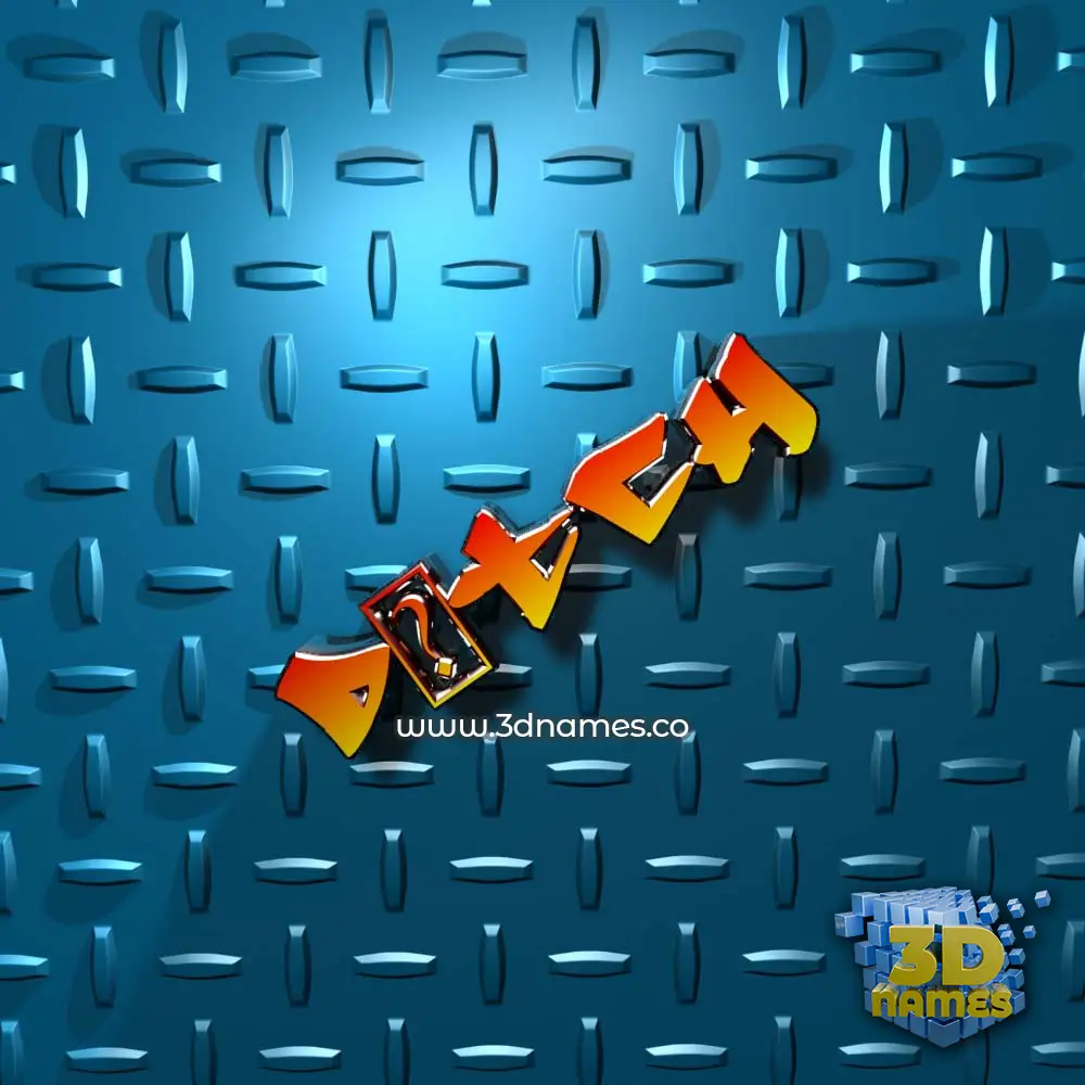 d0tch in Grid Style style - 3D name wallpaper