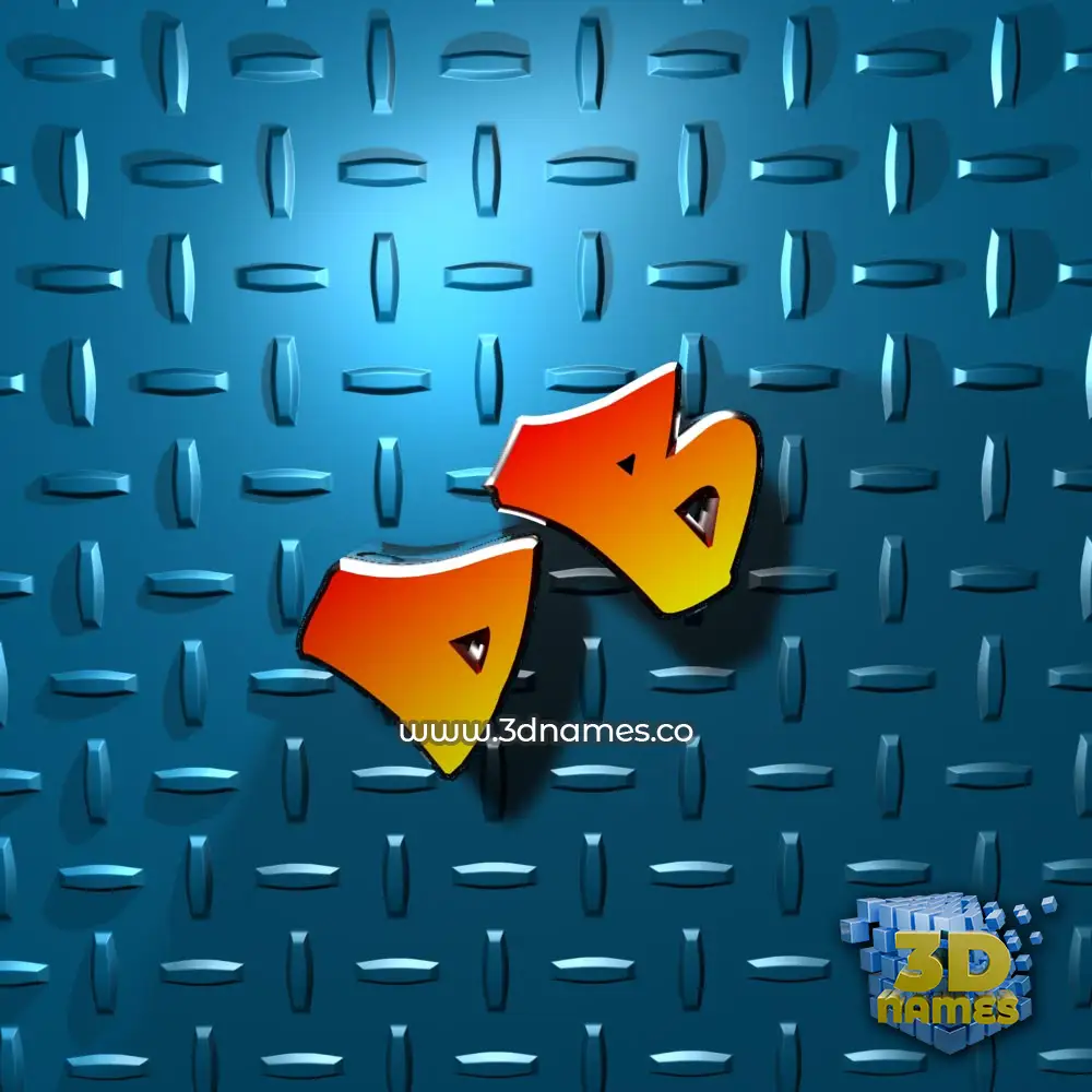 db in Grid Style style - 3D name wallpaper