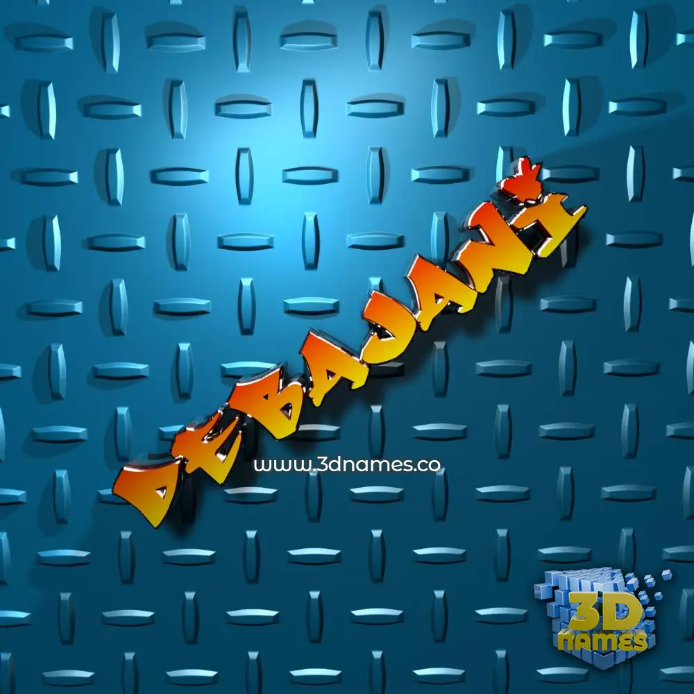 debajani in Grid Style style - 3D name wallpaper