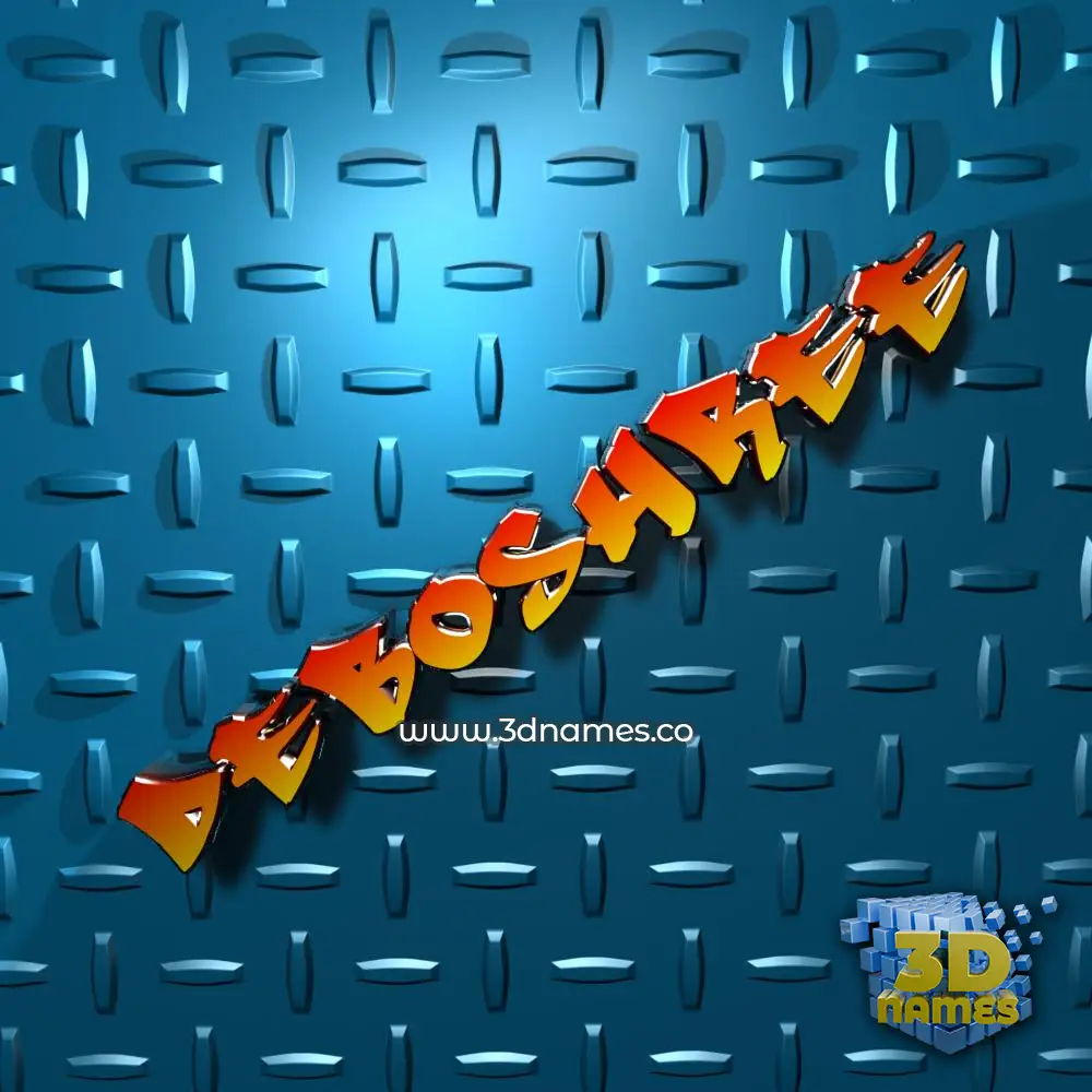 deboshree in Grid Style style - 3D name wallpaper