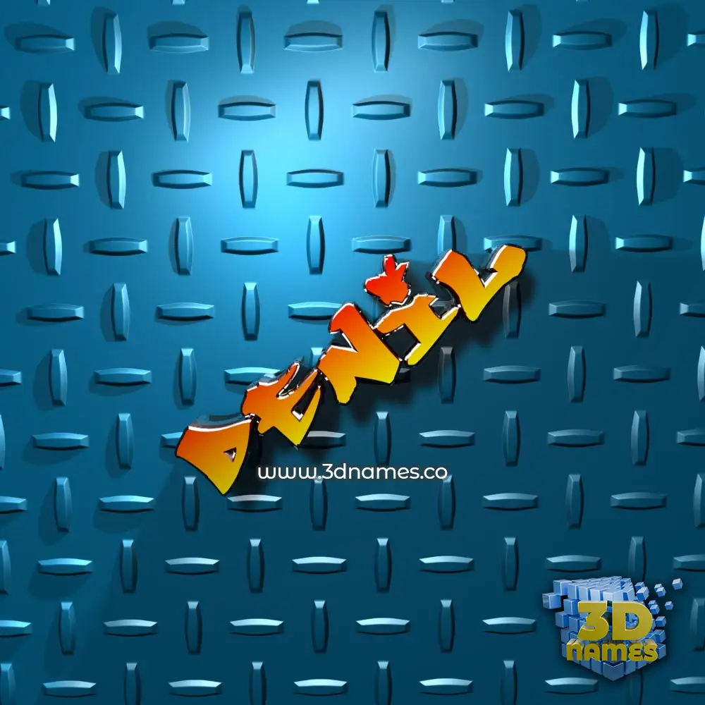 denil in Grid Style style - 3D name wallpaper
