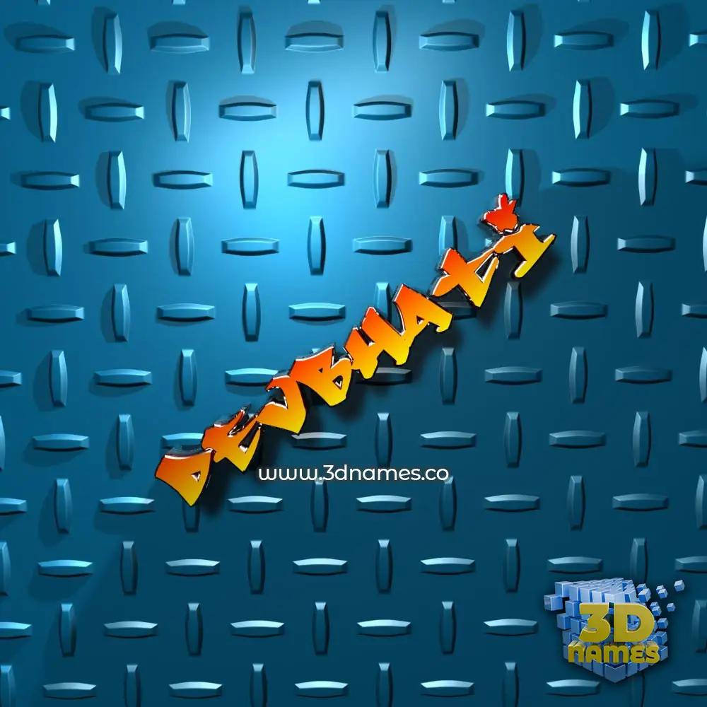 devbhati in Grid Style style - 3D name wallpaper