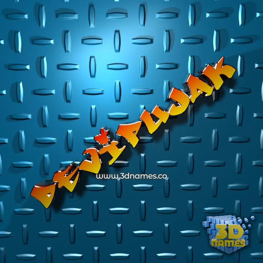 devipujak in Grid Style style - 3D name wallpaper