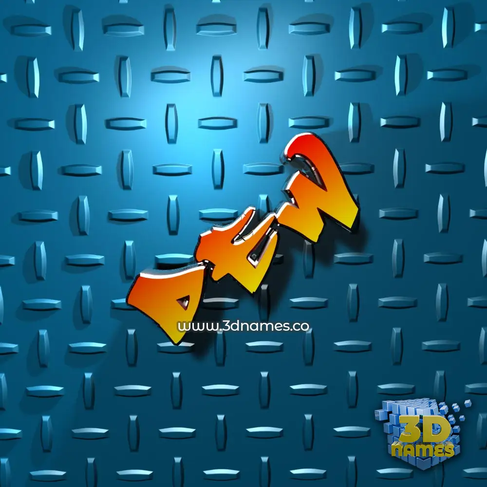 dew in Grid Style style - 3D name wallpaper