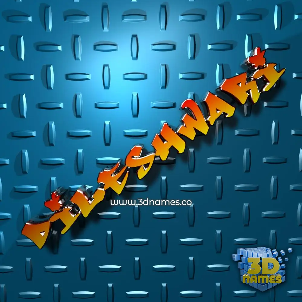 dileshwari in Grid Style style - 3D name wallpaper