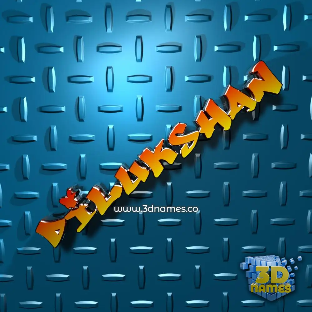 dilukshan in Grid Style style - 3D name wallpaper