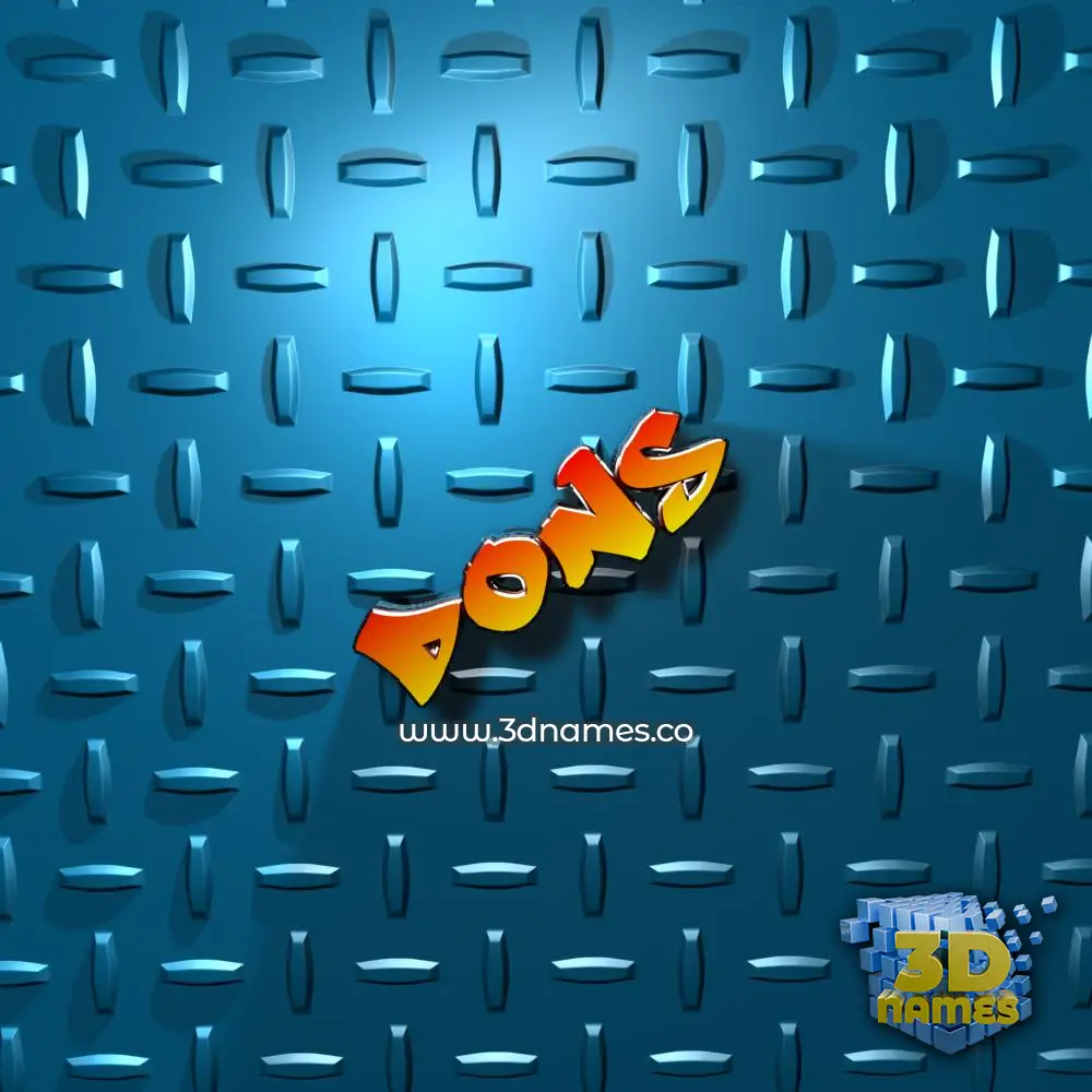 dons in Grid Style style - 3D name wallpaper