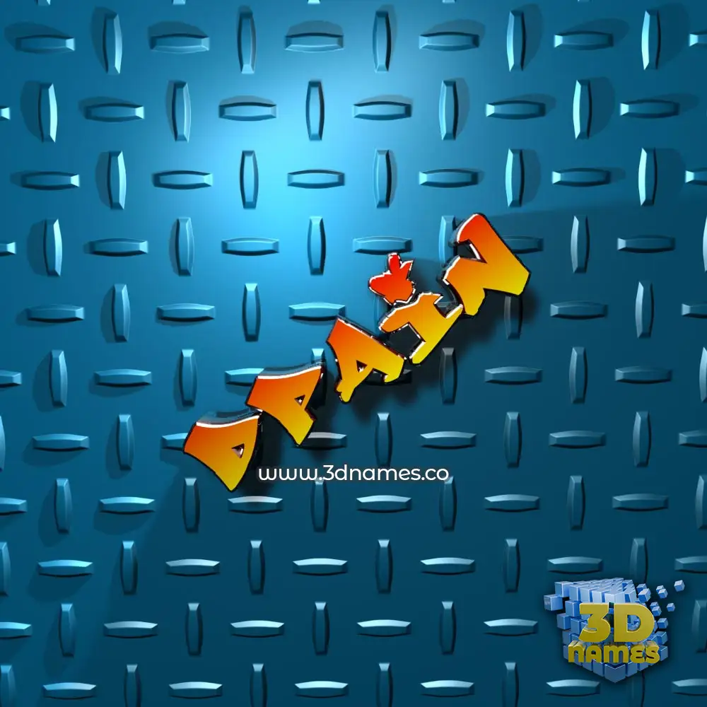 dpain in Grid Style style - 3D name wallpaper