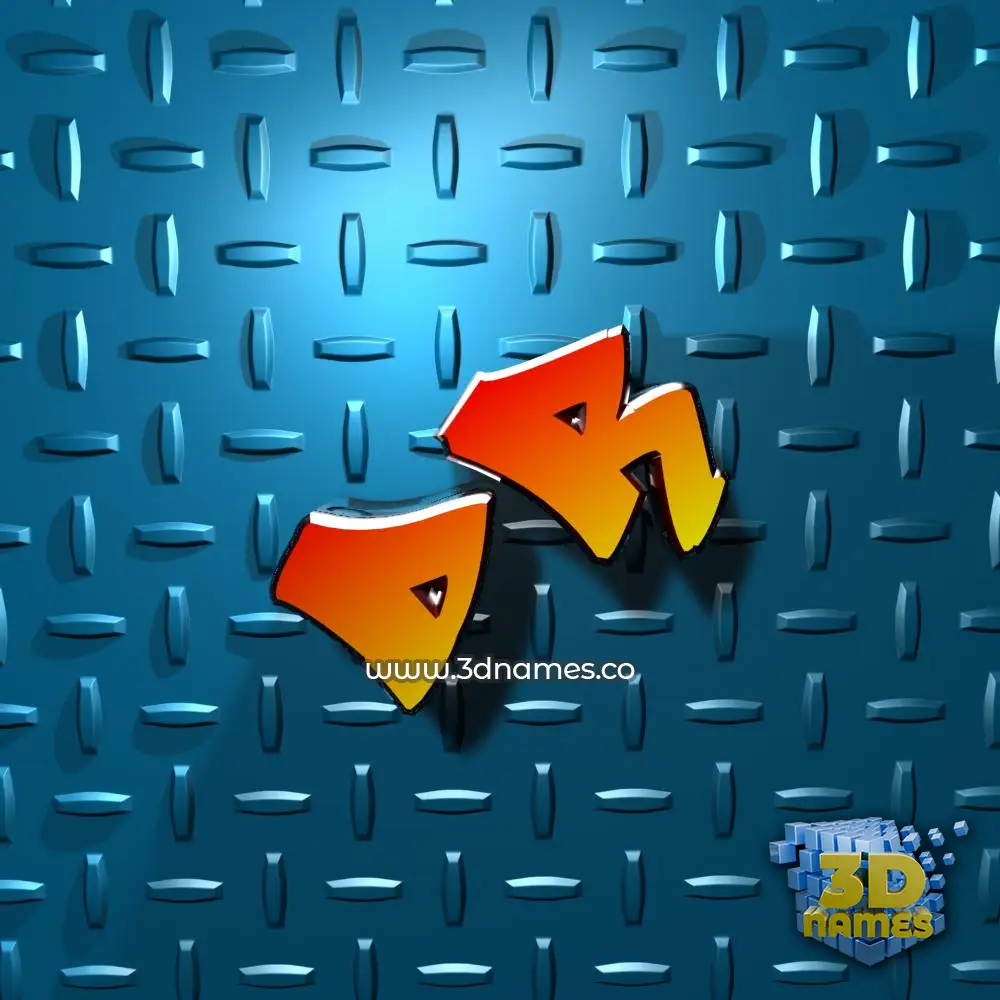 dr in Grid Style style - 3D name wallpaper