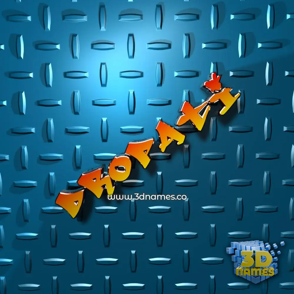 dropati in Grid Style style - 3D name wallpaper
