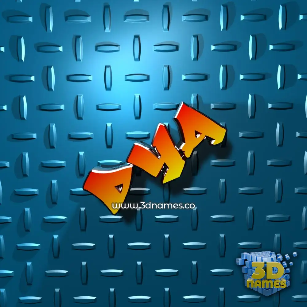 dya in Grid Style style - 3D name wallpaper